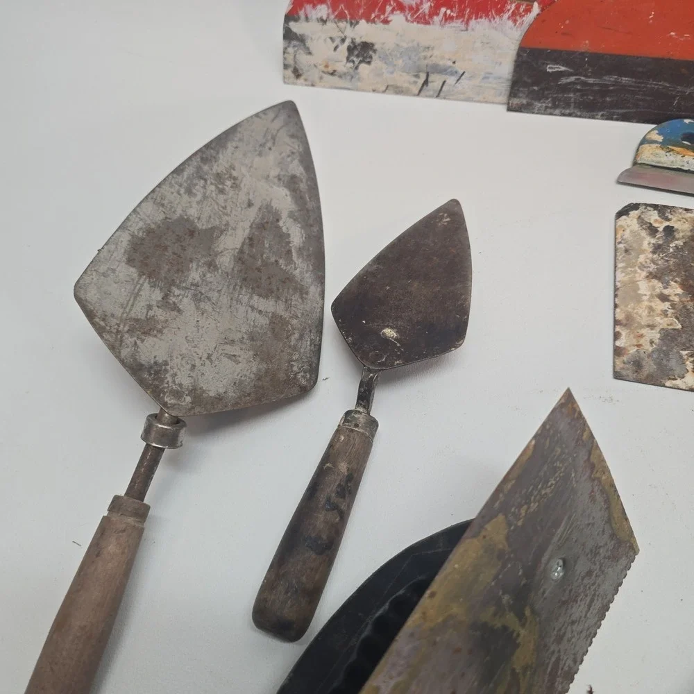 Marshalltown & Other Brands Finishing Tool Lot Trowels, Float & Edger 12 Pieces